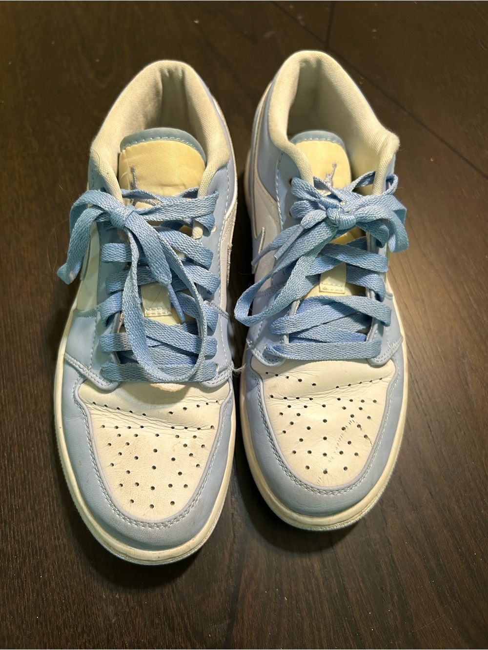 Nike Light Blue and White Athletic Sneakers